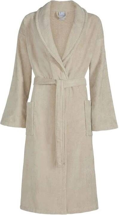 Vandyck Prestige Badjas Stone | XL | Beige | Katoen