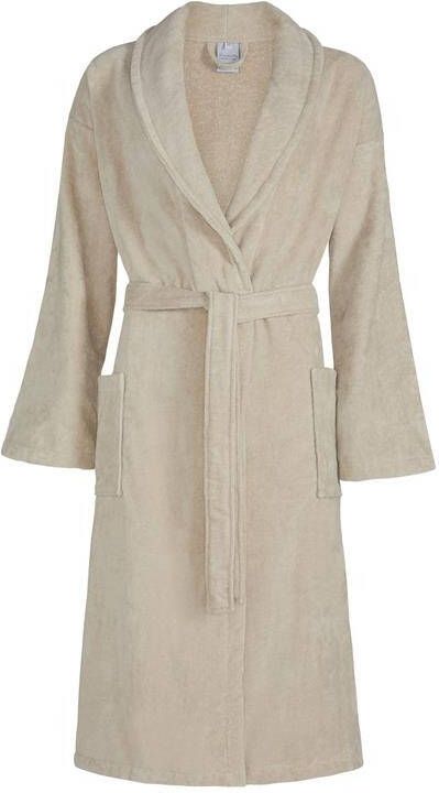 Vandyck Prestige Badjas Stone | XXL | Beige | Katoen