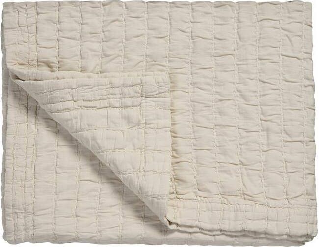 Vandyck PURE 64 plaid|sprei 180x260 cm Cream Tan (katoen)