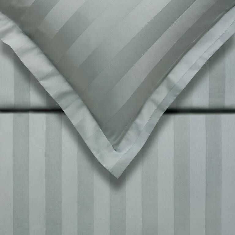 Vandyck Purity Stripe Dekbedovertrek 240 x 200 220 cm Celadon Green - Foto 1
