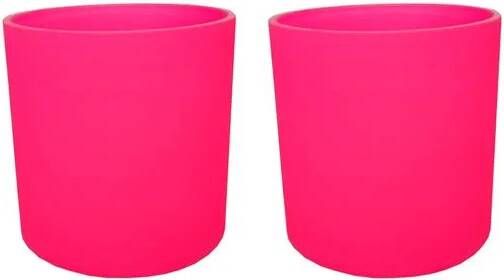 Vase The World Celtic Neon pink Ø12 x H12 cm -2 stuks