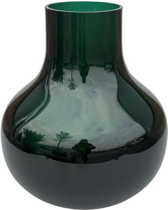 Vase The World Snake small dark green Ø22 x H25 cm