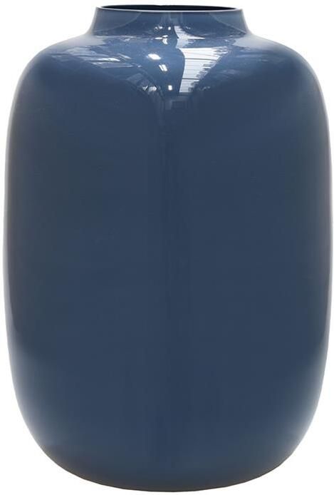 Vase The World Artic M dark blue-grey Ø25 x H35 cm