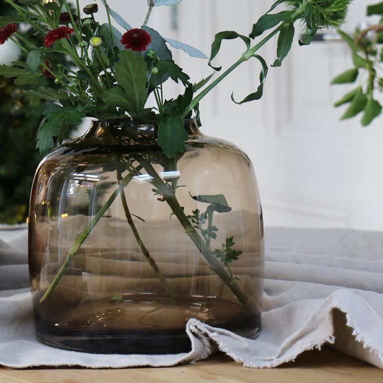 Vase The World Bartica L taupe Ø32 5 x H30 cm