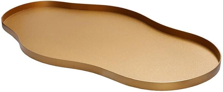 Vase The World Bauru M gold L66 x B37 5 x H2 cm