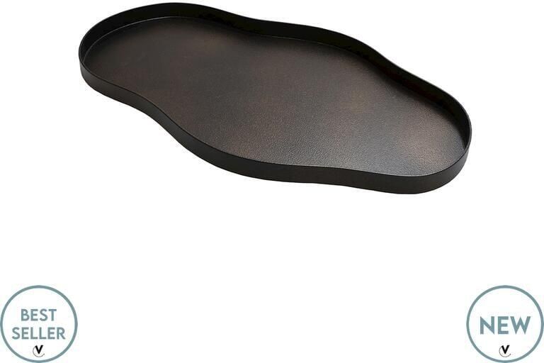 Vase The World Bauru S bronze L44 x B25 x H2 cm