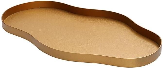 Vase The World Bauru S gold L44 x B25 x H2 cm