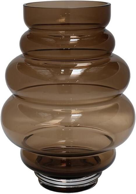 Vase The World Maputo M taupe Ø22 x H30 cm