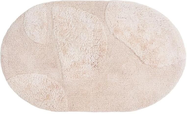 Veer Carpets Badmat Boaz Beige Ovaal 50 x 80 cm