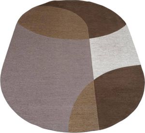 Veer Carpets Vloerkleed Eli Brown Ovaal 200 x 290 cm