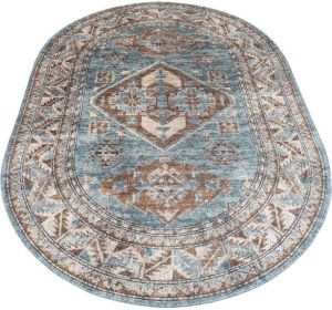 Veer Carpets Vloerkleed Laria Blue 3 Ovaal 200 x 290 cm