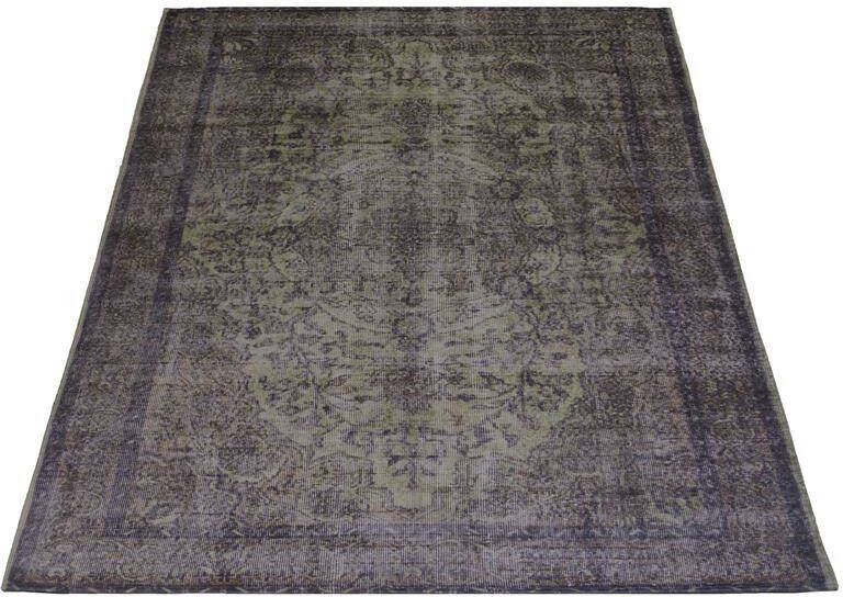 Veer Carpets Vloerkleed Mila Antraciet| Green 200 x 290 cm