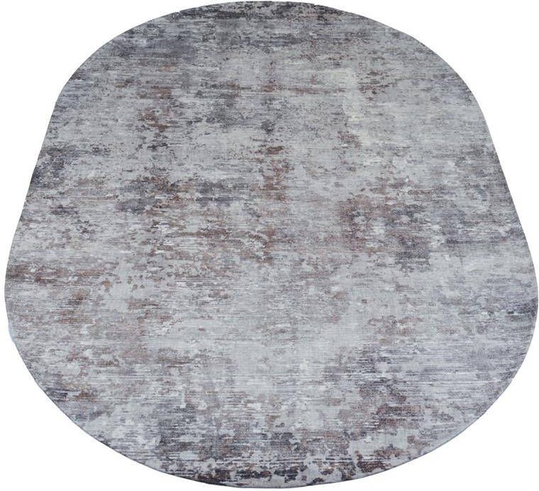 Veer Carpets Vloerkleed Yara Silver Ovaal 160 x 230 cm