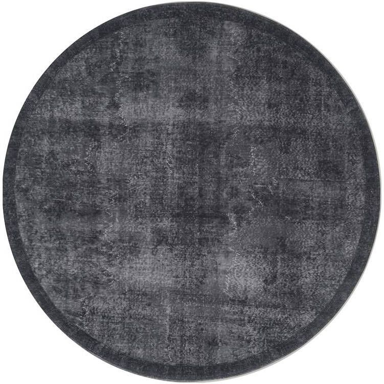 Veer Carpets Vloerkleed Yves Rond Antraciet ø160 cm