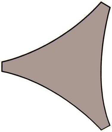 Velleman Schaduwdoek driehoek 5x5x5m Taupe met Waterafstootmiddelset - Foto 1