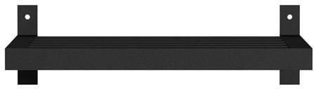 Hioshop Caen nachtkastje 1 plank voor wandpaneel zwart - Foto 2