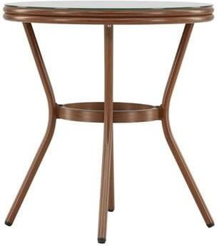 Venture Home Loures Cafétafel ⌀70 Bruin