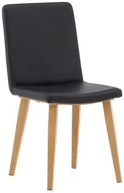 Hioshop 2 x Today eetkamerstoel PU kunstleer zwart naturel. - Foto 2