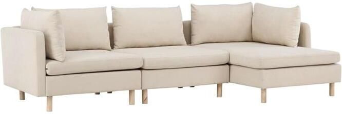 Hioshop Zero bank chaise longue bank rechtse beige. - Foto 2