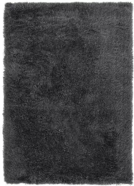 Vercai Rugs Soho Collectie Hoogpolig Vloerkleed Shaggy Tapijt voor Woonkamer Polyester Antraciet 80x150 cm