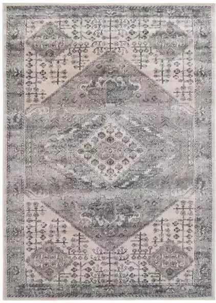 Vercai Rugs Oregon Collectie Hoogpolig Vloerkleed Zacht Tapijt voor Woonkamer Polyester Grijs 80x150 cm - Foto 2