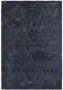 Vercai Rugs Jay Collectie Hoogpolig Vloerkleed Microfiber Tapijt voor Woonkamer Microfiber Polyester Blauw 110x160 cm - Thumbnail 1