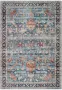 Vercai Rugs Vintage Collectie Hoogpolig Vloerkleed Machine Wasbaar Chenille Polyester Blauw 160x230 cm - Thumbnail 1