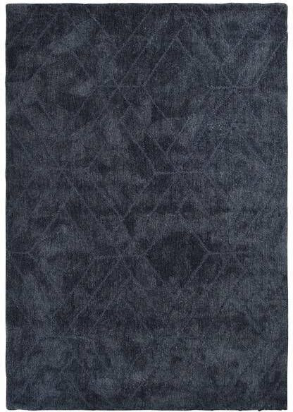Vercai Rugs Jay Collectie Hoogpolig Vloerkleed Microfiber Tapijt voor Woonkamer Microfiber Polyester Blauw 190x275 cm - Foto 2