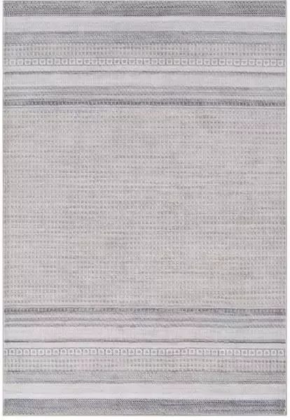Vercai Rugs Cashmere Collectie Laagpolig Vloerkleed Zacht Tapijt met Modern Ontwerp Polyester Beige Grijs 60x100 cm
