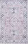 Ikado Vintage tapijt bedrukt roze 60 x 110 cm - Thumbnail 1