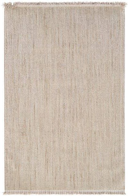 Vercai Rugs Jean Collectie Laagpolig Vloerkleed Tapijt met Franjes Polyester Wit Grijs 80x150 cm - Foto 3