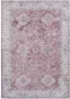 Vercai Rugs Fenix Collectie Laagpolig Vloerkleed Modern Tapijt met Vintage Ontwerp Chenille Roze 80x150 cm - Thumbnail 4