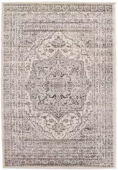 Vercai Rugs Florence Collectie Laagpolig Vloerkleed Polypropyleen Ivoor 80x150 cm