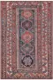Vercai Rugs Fenix Collectie Laagpolig Vloerkleed Modern Tapijt met Vintage Ontwerp Chenille Rood Blauw 80x150 cm - Thumbnail 4