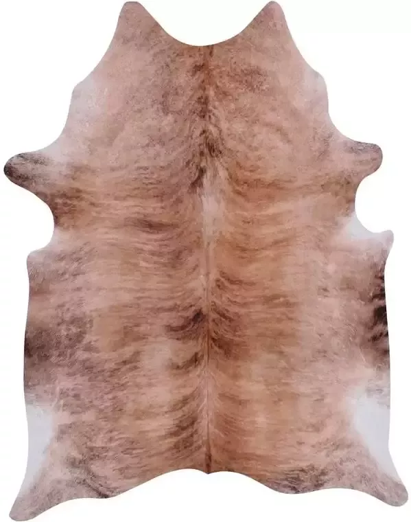 Vercai Rugs Nova Skins Collectie Laagpolig Vloerkleed Dierenhuid Tapijt met Zachte Aanraking Polyester Bruin 130x155 cm