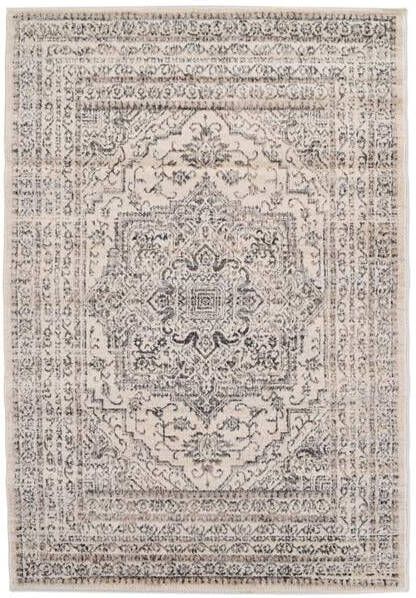 Vercai Rugs Florence Collectie Laagpolig Vloerkleed Polypropyleen Ivoor 120x170 cm