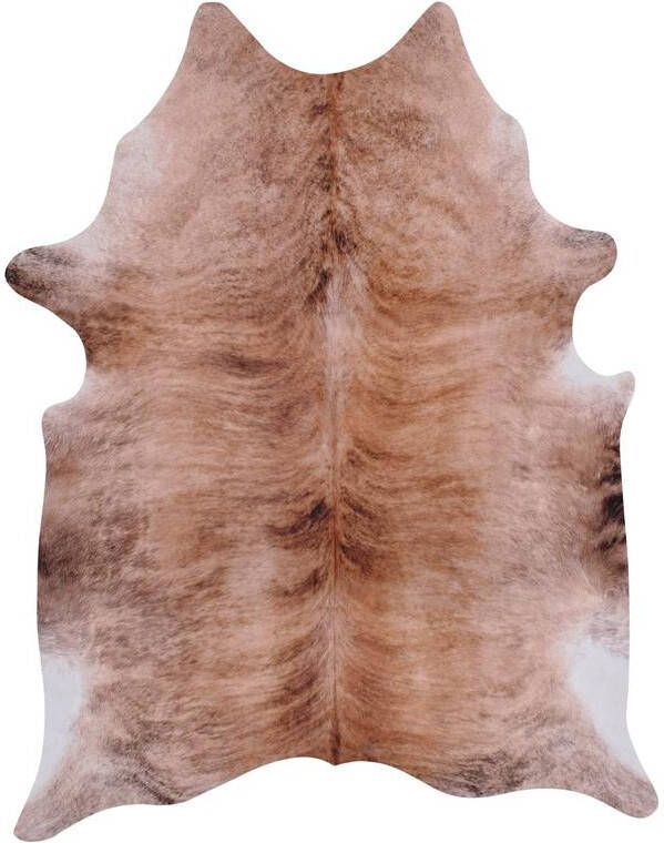 Vercai Rugs Nova Skins Collectie Laagpolig Vloerkleed Dierenhuid Tapijt met Zachte Aanraking Polyester Bruin 155x200 cm