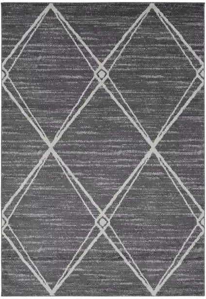 Vercai Rugs Firenze Collectie Laagpolig Vloerkleed Polypropyleen Grijs Crème 200x290 cm - Foto 2
