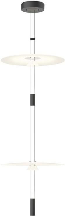 Vibia Flamingo Mini 1590 hanglamp LED Ø45 wit|zwart