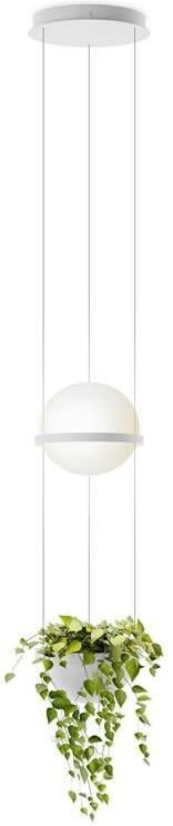 Vibia Palma Hanglamp 3724 LED Ø22 met plantenbak mat wit