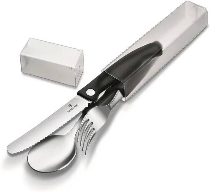 Victorinox Swiss Classic 3-delige Bestekset Zwart RVS