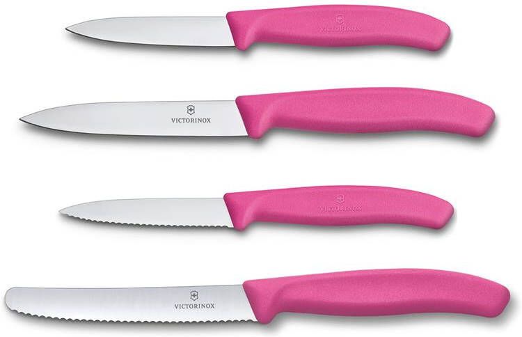 Victorinox Swiss Classic Keukenset 4-delig Roze RVS
