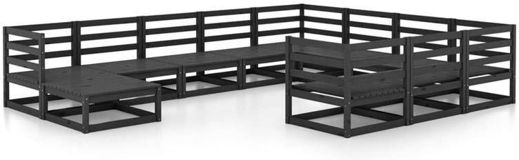 VidaXL 11-delige Loungeset massief grenenhout