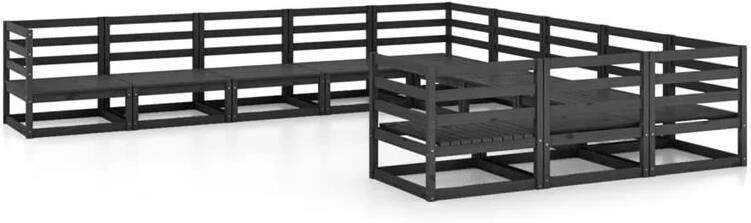 VidaXL 11-delige Loungeset massief grenenhout