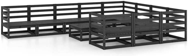 VidaXL 11-delige Loungeset massief grenenhout