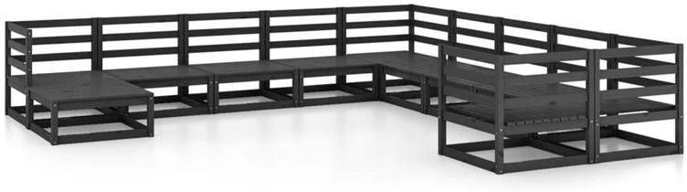 VidaXL 11-delige Loungeset massief grenenhout