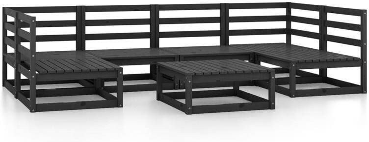 VidaXL 7-delige Loungeset massief grenenhout