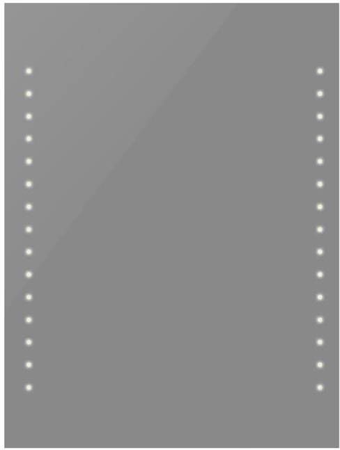 VidaXL Badkamerspiegel Zilver 50 x 60 cm