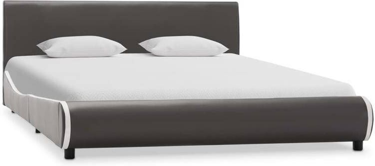 VidaXL -Bedframe-kunstleer-antracietgrijs-140x200-cm