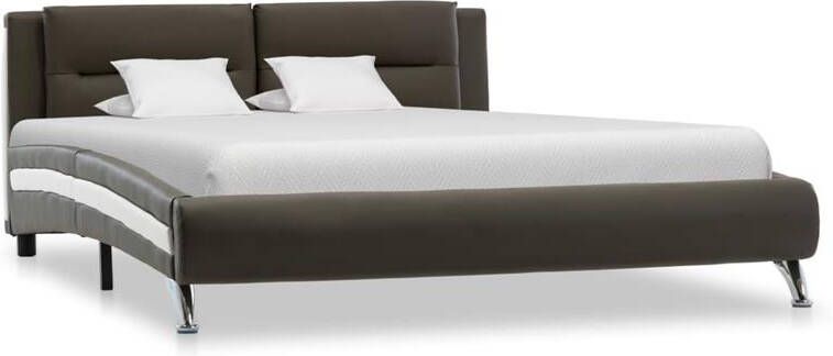 VidaXL -Bedframe-kunstleer-grijs-120x200-cm